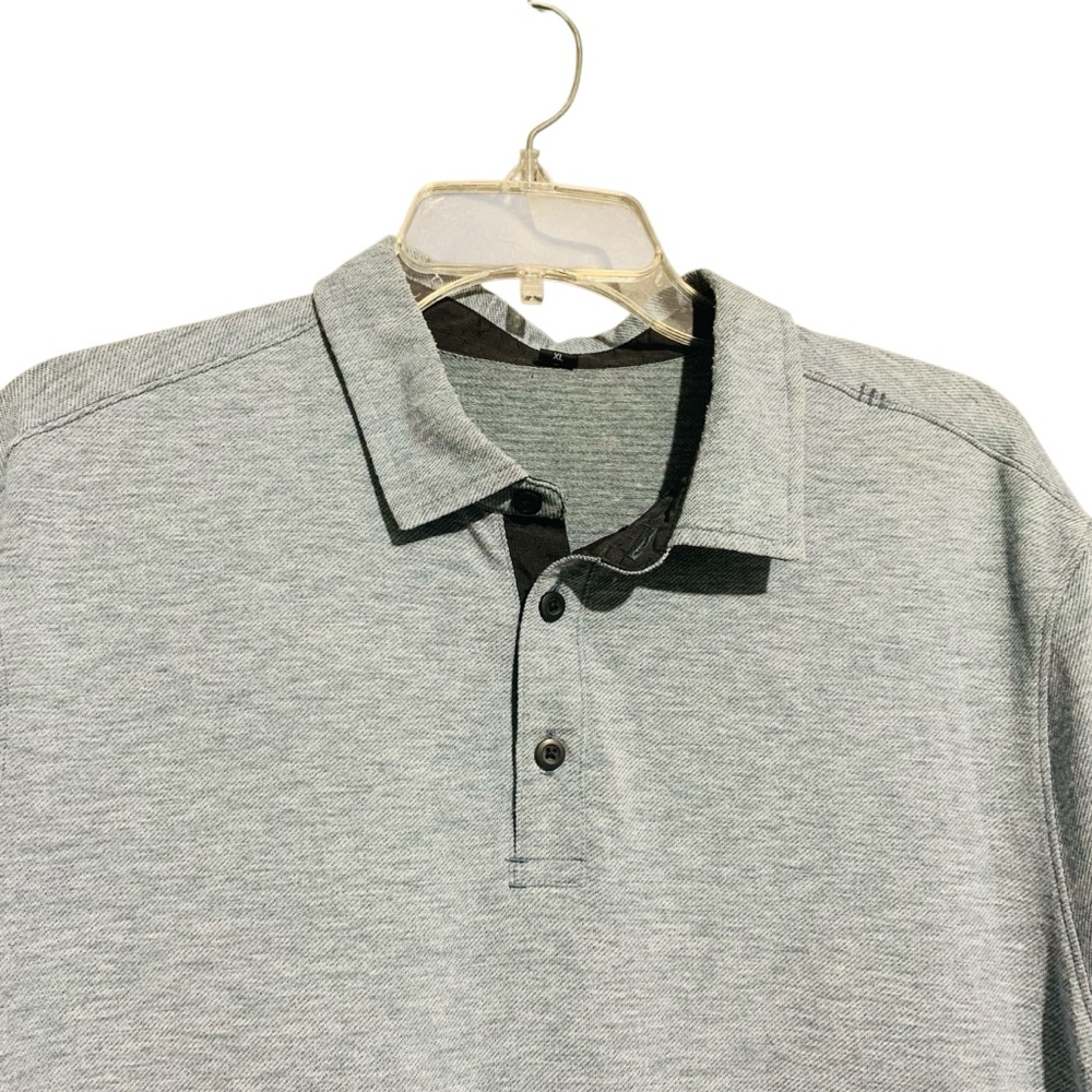 Lululemon Polo Mens Blue Evolution Golf Shirt Tech Performance Stretch - Picture 3 of 6